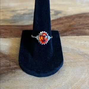 Elegant orange Gemstone Ring